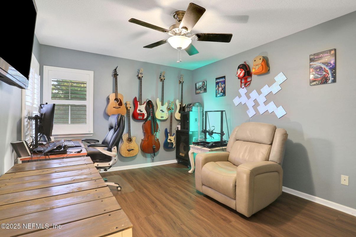 Home Office, Interior, Wood Texture Flooring