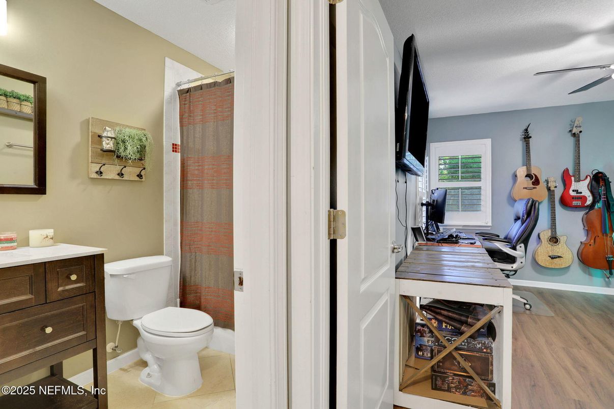 Bathroom, Interior, Wood Texture Flooring
