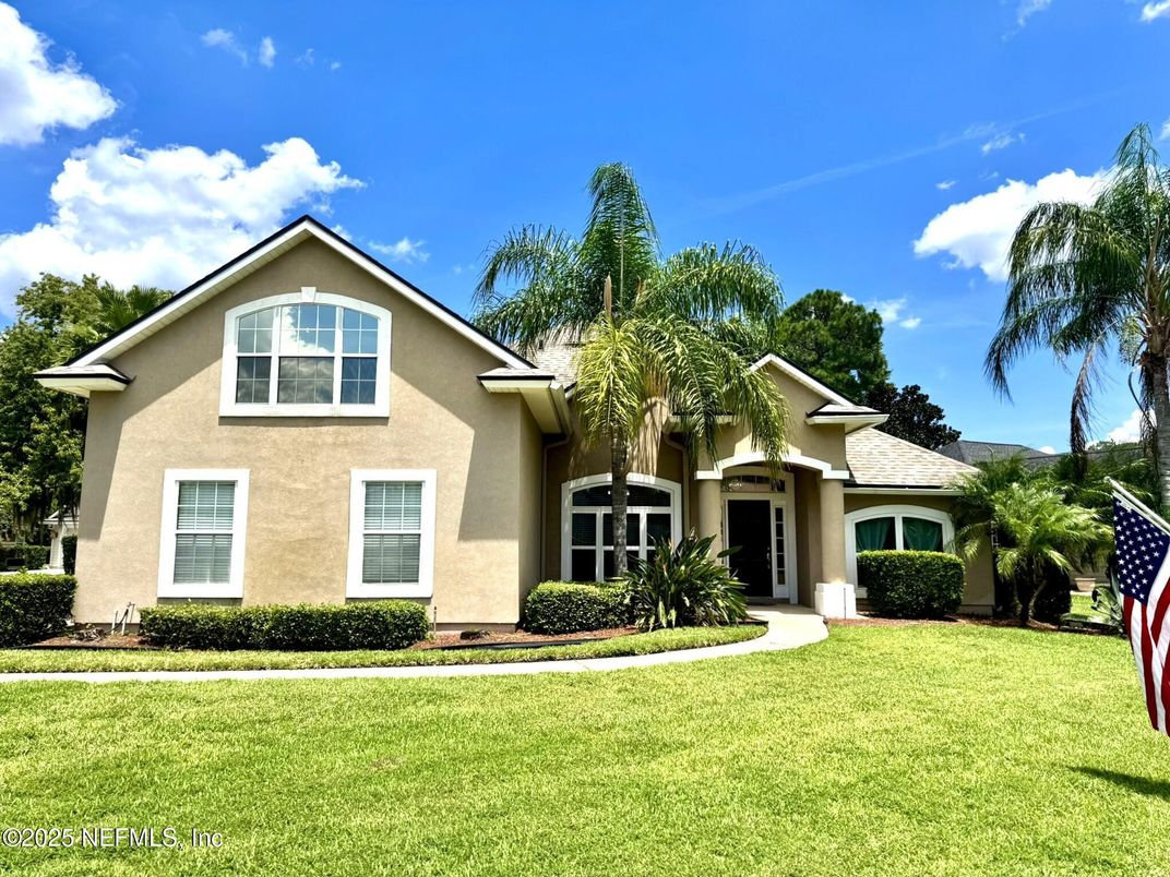 Backyard, Exterior, Facade, Mediterranean