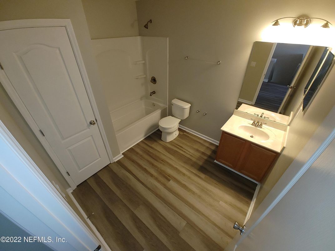 Bathroom, Interior, Wood Texture Flooring