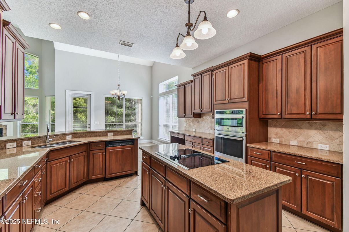 Chandelier, Interior, Kitchen, Recessed Lighting