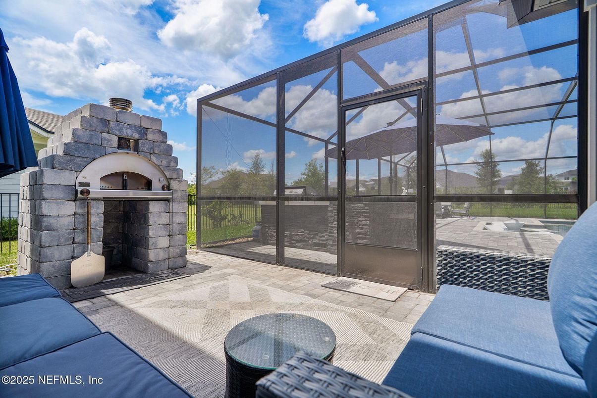 Exterior, Fireplace, Sun Room