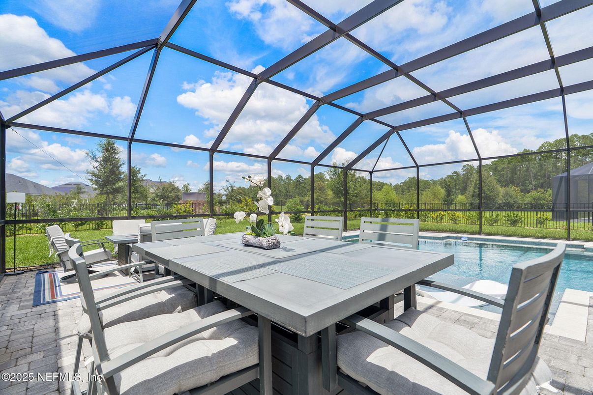 Dining room, Glass Ceilings, Interior, Pool, Sun Room
