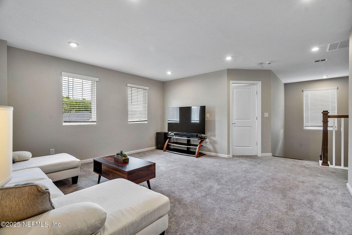 Interior, Living room, Recessed Lighting