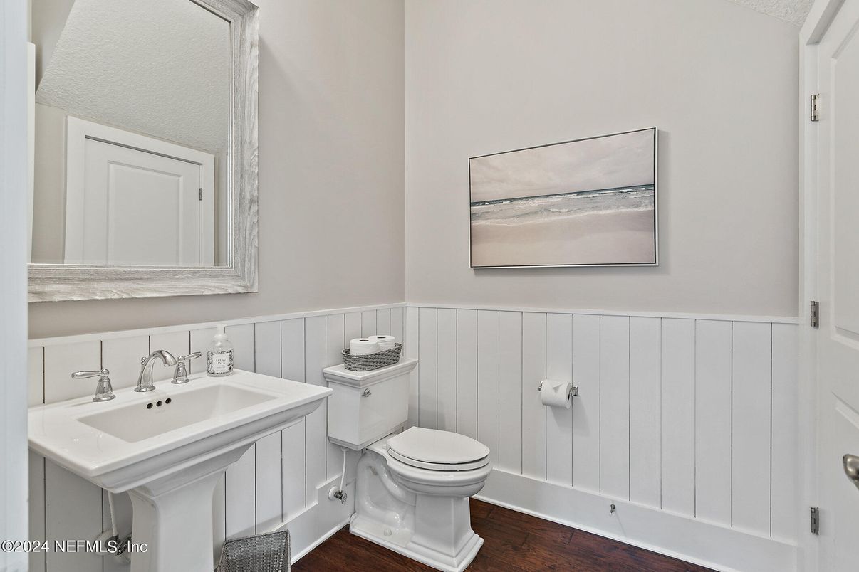 Bathroom, Interior, Wood Texture Flooring