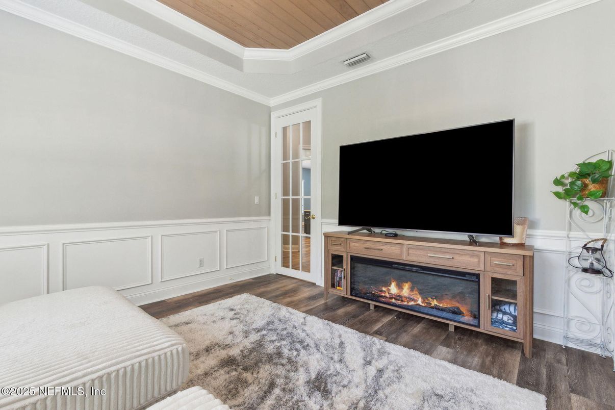 Fireplace, Interior, Wooden Ceilings, Wood Texture Flooring