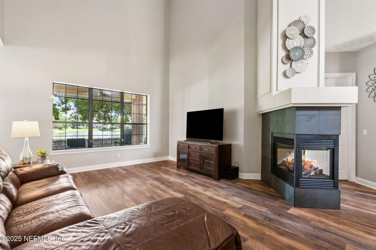 Fireplace, Interior, Living room, Wood Texture Flooring