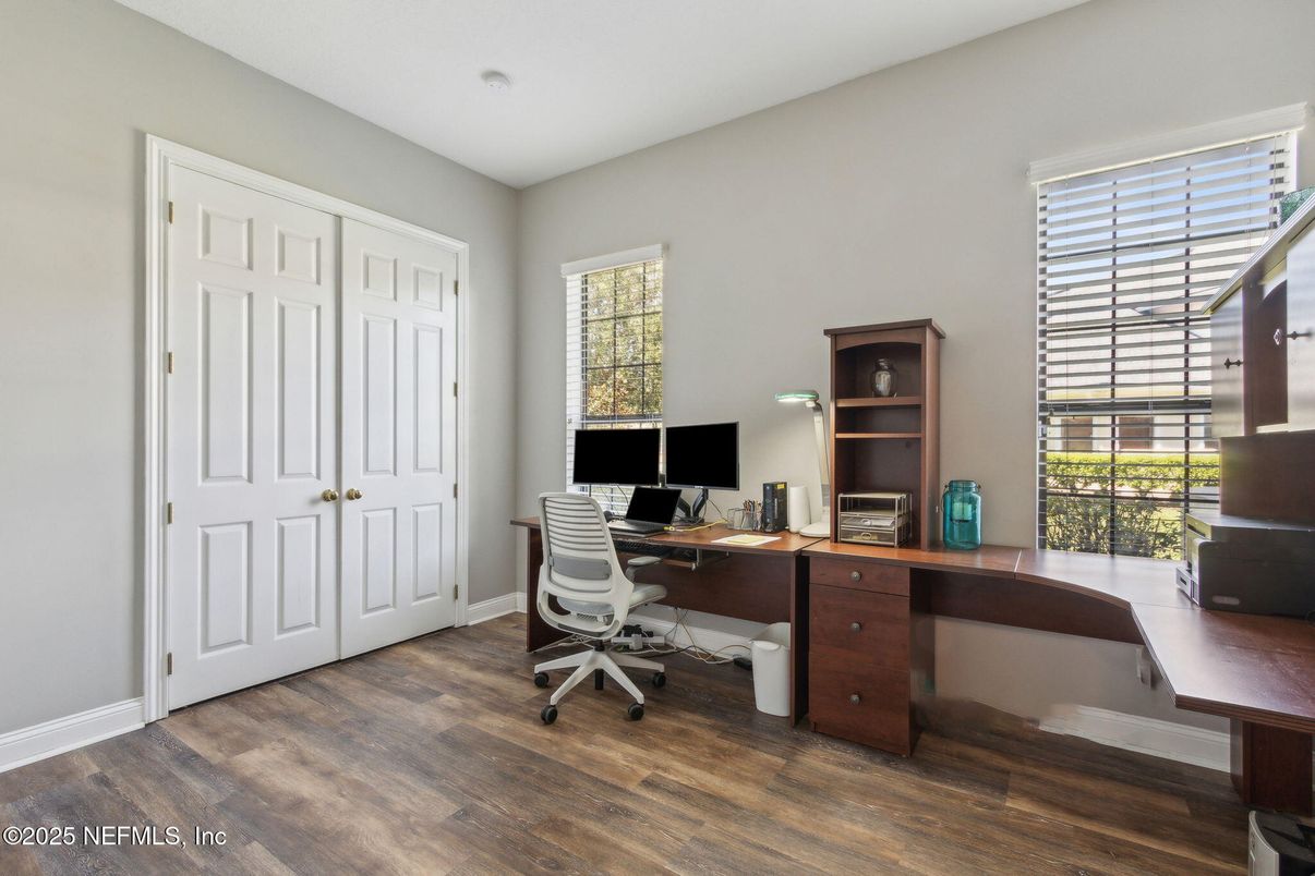 Home Office, Interior, Wood Texture Flooring
