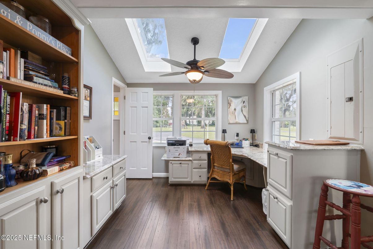 Home Office, Interior, Wood Texture Flooring