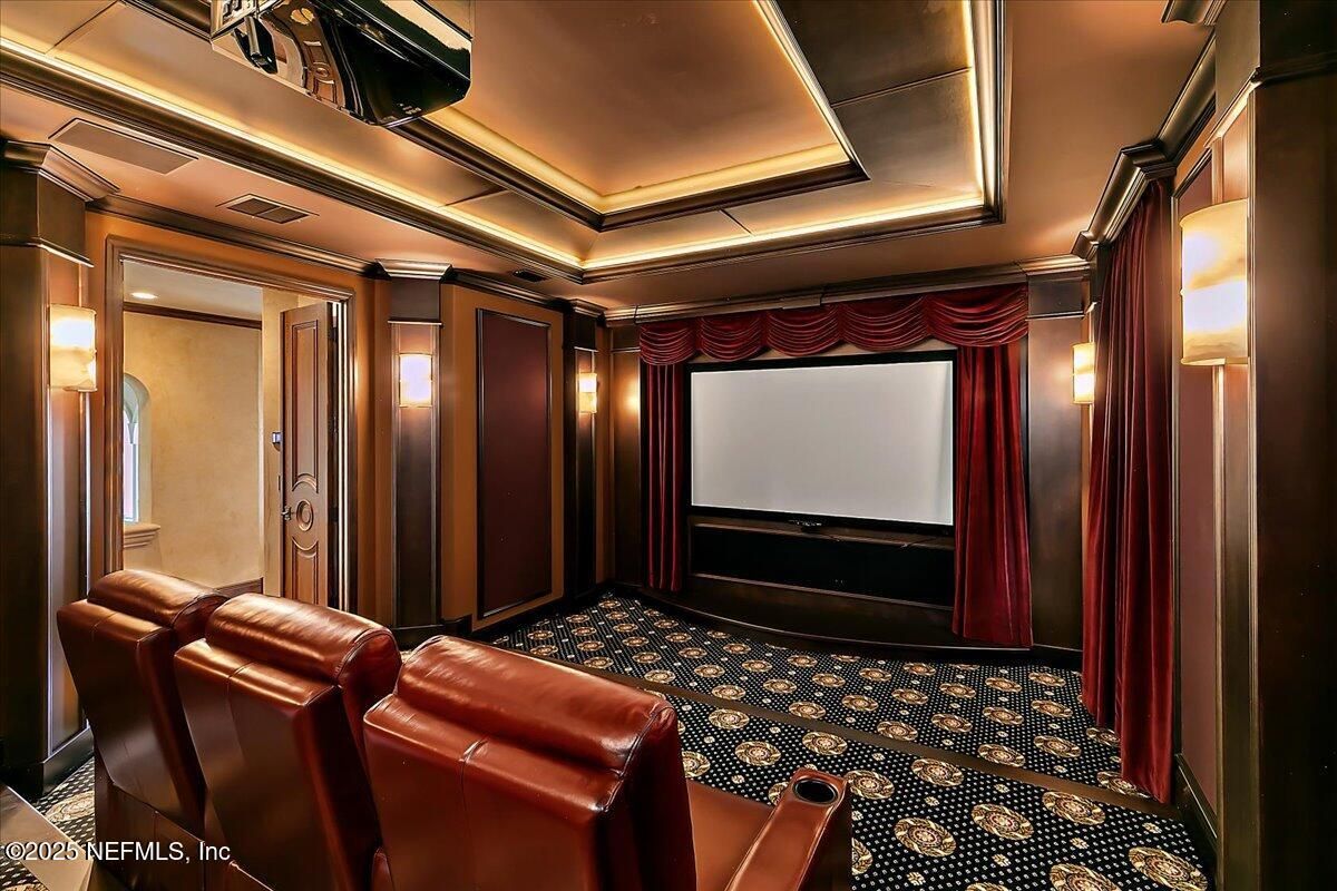 Home Theatre Room, Interior, Projection Screen, Recessed Lighting, Theatre Room