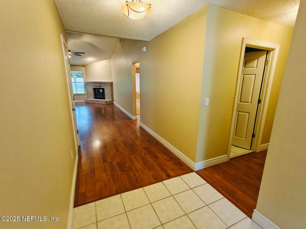 Fireplace, Interior, Wood Texture Flooring