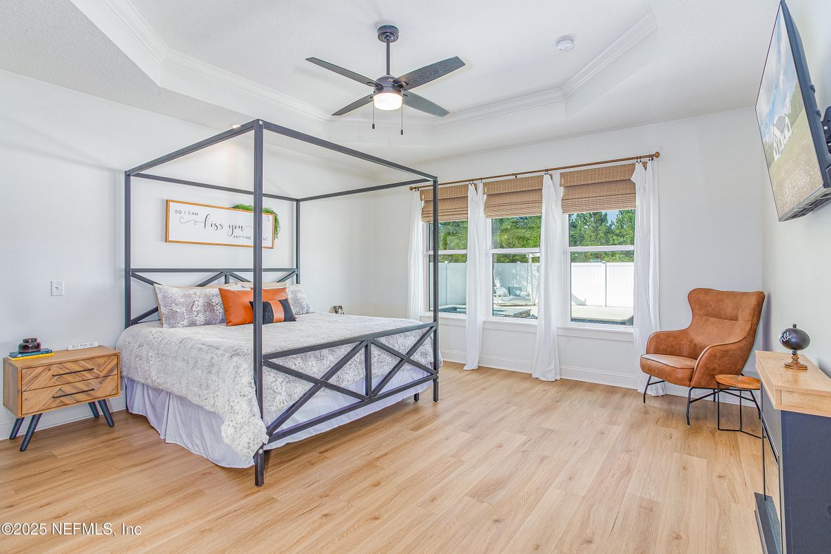 Bedroom, Interior, Wood Texture Flooring