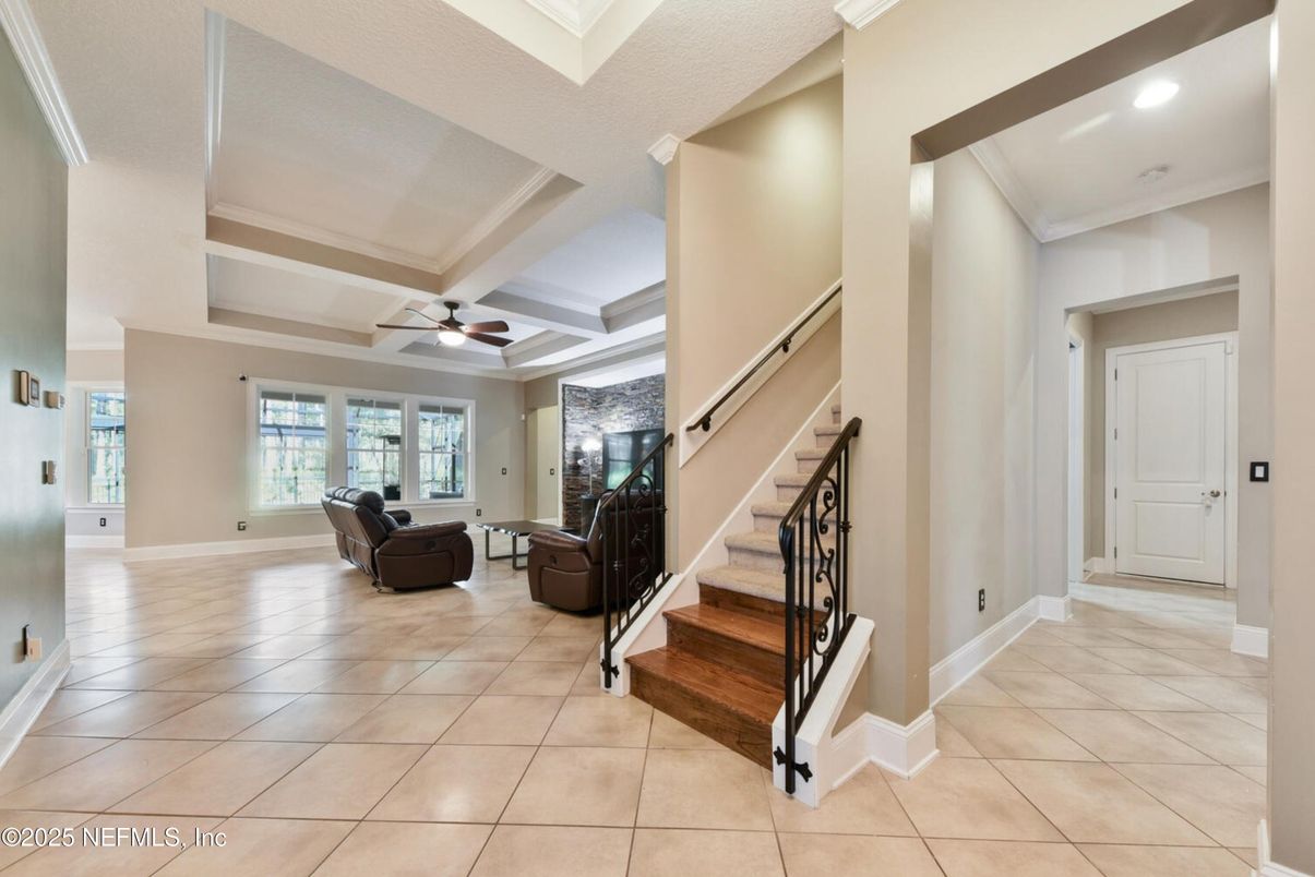 Interior, Living room, Recessed Lighting