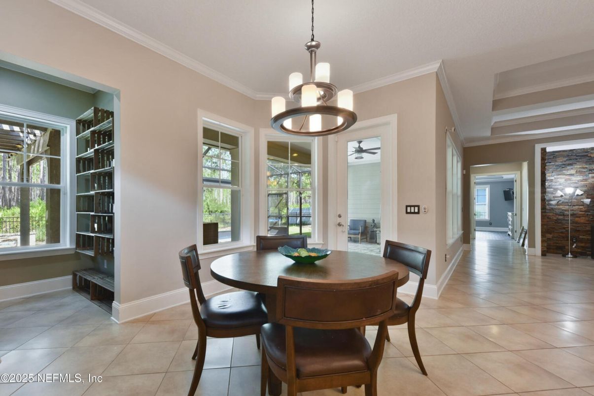 Dining room, Interior, Pendant Lights