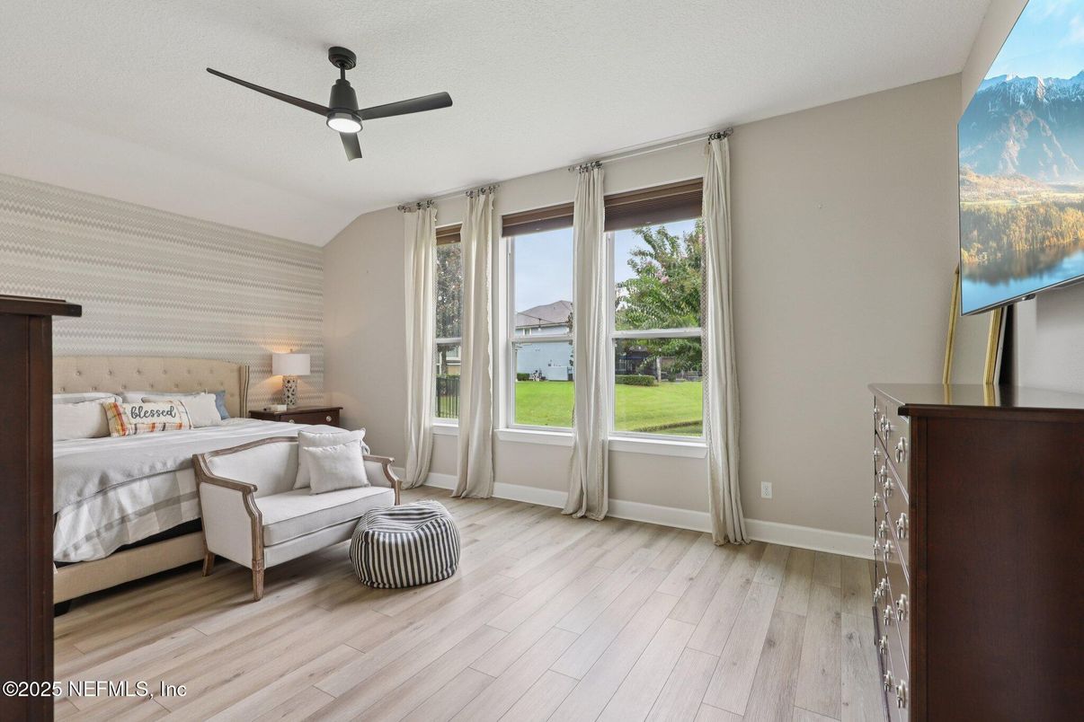 Bedroom, Interior, Wood Texture Flooring