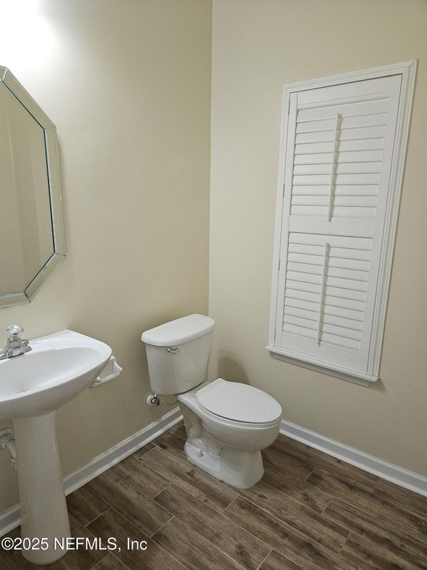 Bathroom, Interior, Wood Texture Flooring