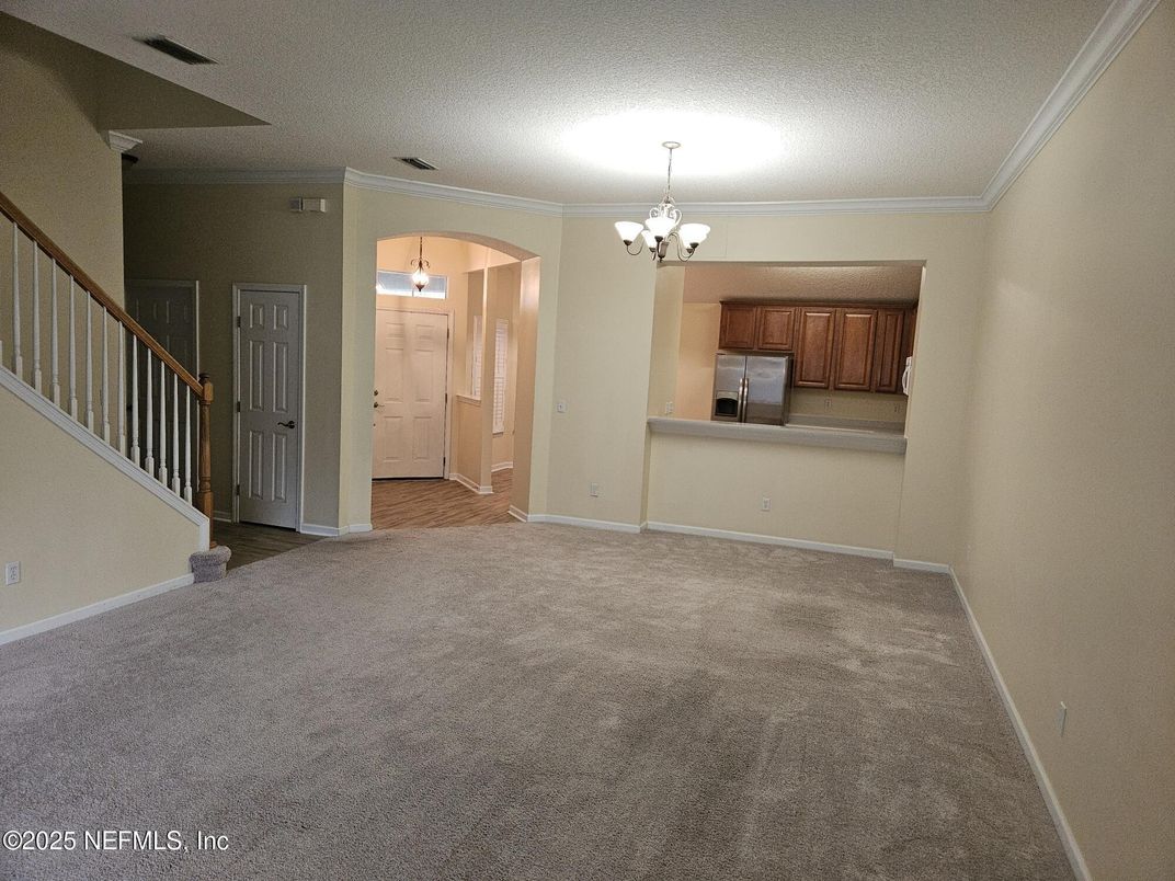 Chandelier, Empty room, Interior