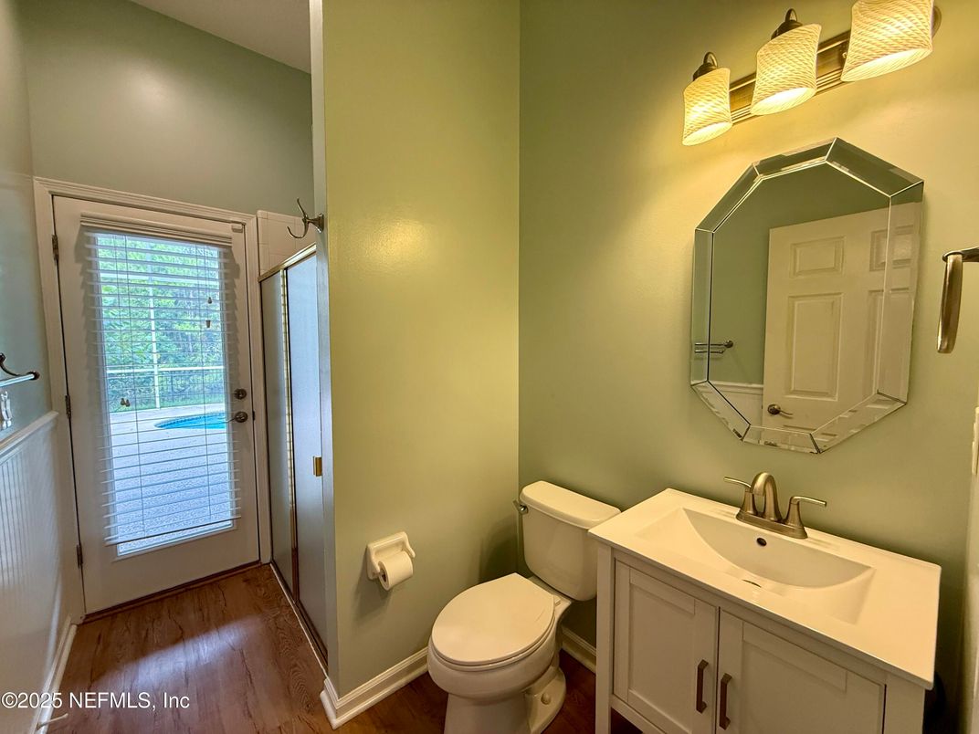 Bathroom, Interior, Wood Texture Flooring