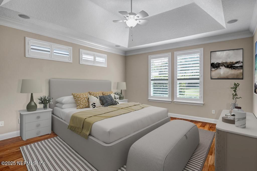 Bedroom, Interior, Wood Texture Flooring