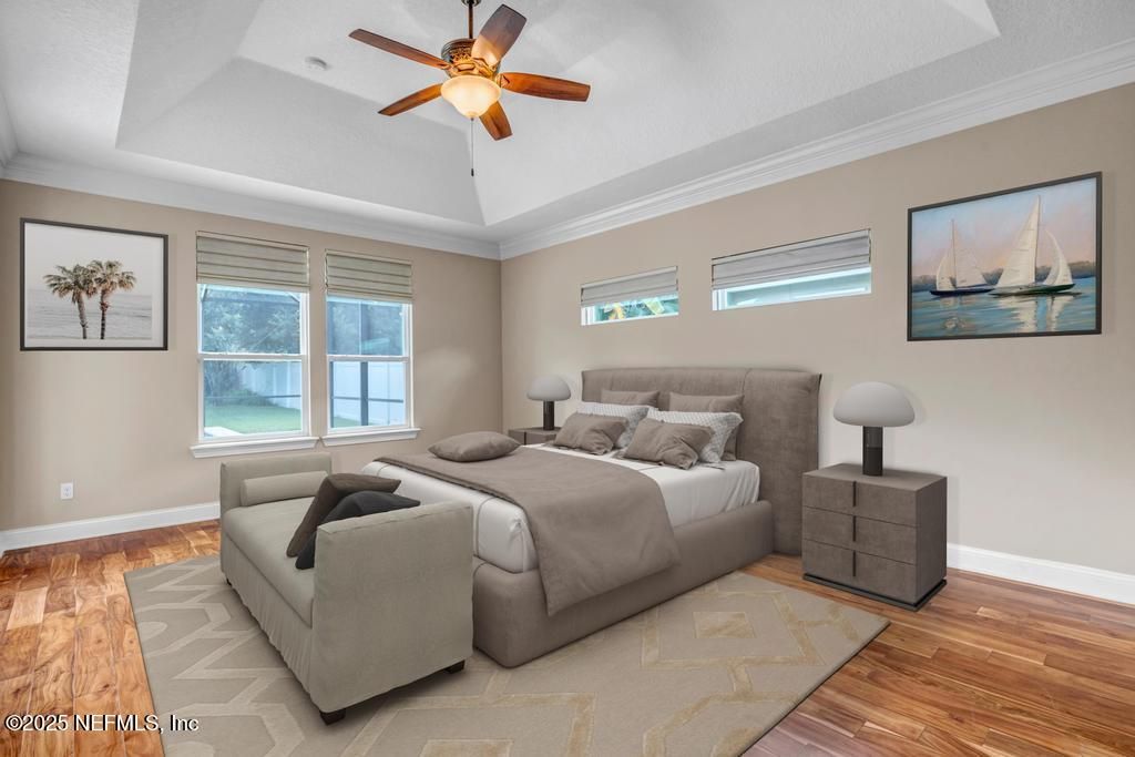 Bedroom, Interior, Wood Texture Flooring