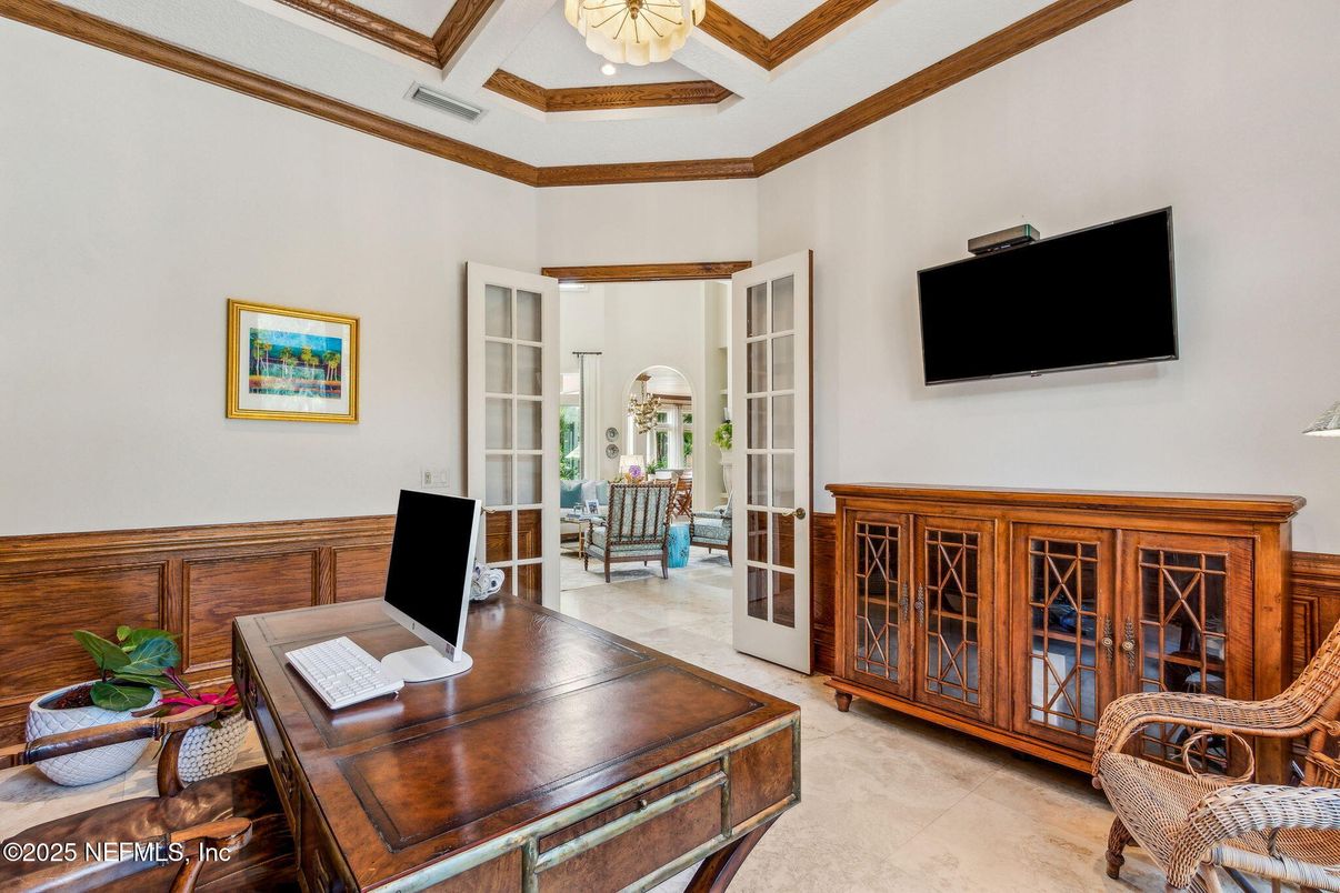 Home Office, Interior, Recessed Lighting