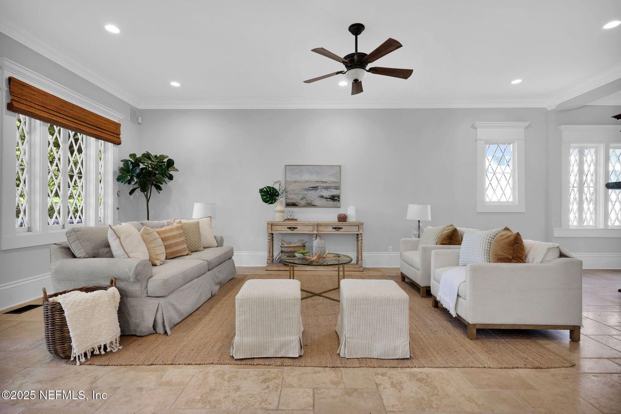 Interior, Living room, Recessed Lighting