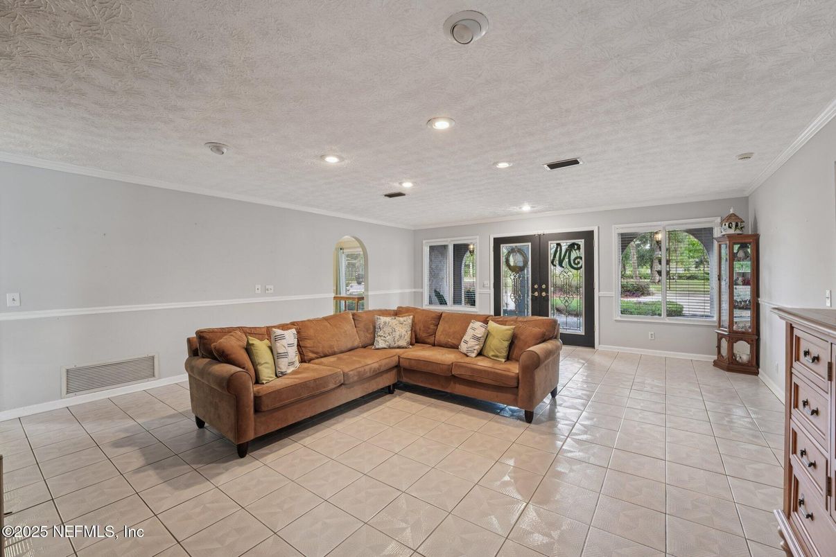 Interior, Living room, Recessed Lighting