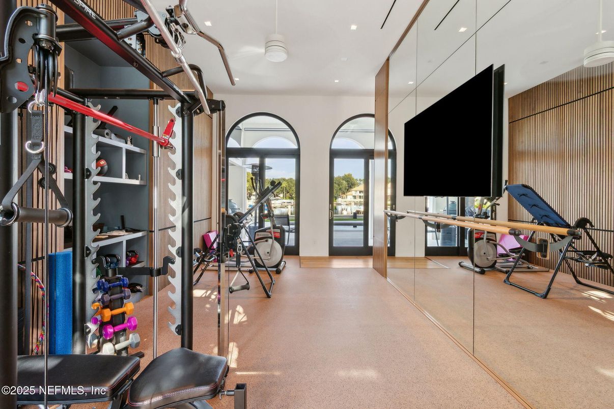 Fitness Equipment, Interior, Recessed Lighting