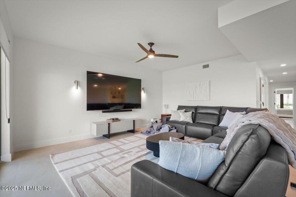 Interior, Living room, Recessed Lighting