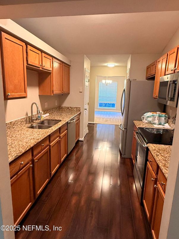 Interior, Kitchen, Wood Texture Flooring