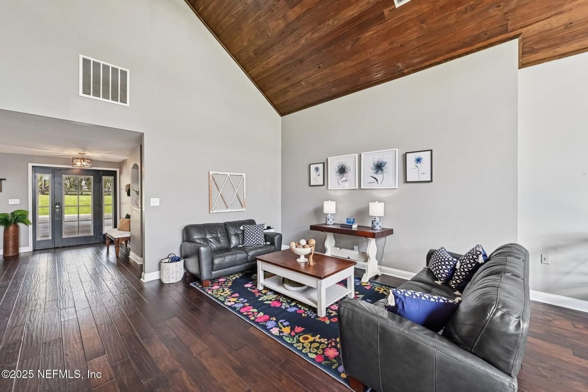 Interior, Living room, Wooden Ceilings, Wood Texture Flooring