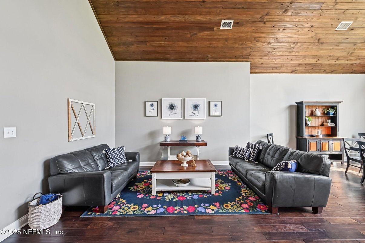 Interior, Living room, Wooden Ceilings, Wood Texture Flooring