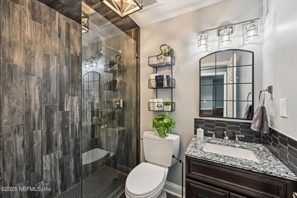 Bathroom, Glass Shower, Interior