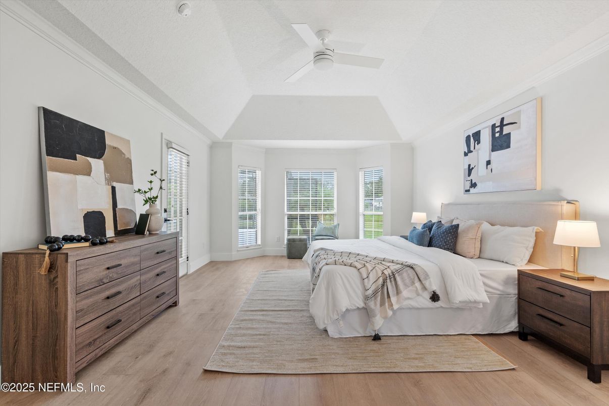 Bedroom, Interior, Wood Texture Flooring
