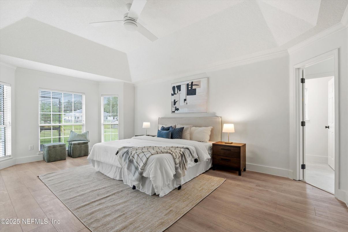 Bedroom, Interior, Wood Texture Flooring