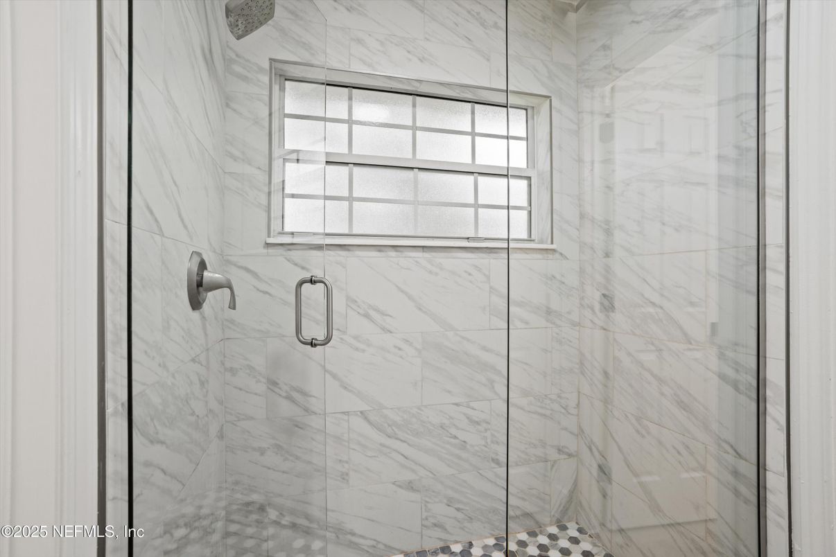 Bathroom, Glass Shower, Interior, Marble Walls