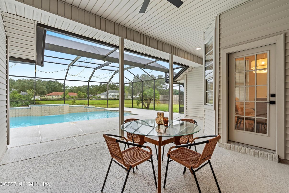 Dining room, Glass Ceilings, Interior, Pool, Recessed Lighting, Sun Room