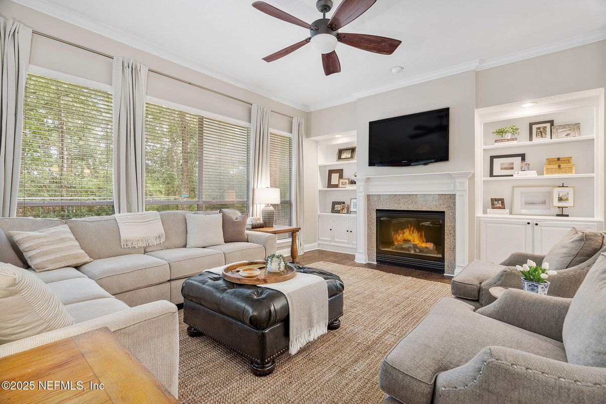 Fireplace, Interior, Living room, Wood Texture Flooring