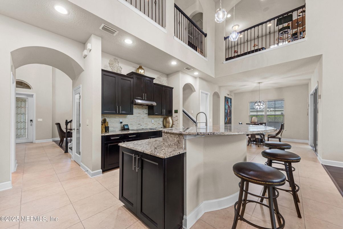 Dining room, Interior, Kitchen, Pendant Lights, Recessed Lighting