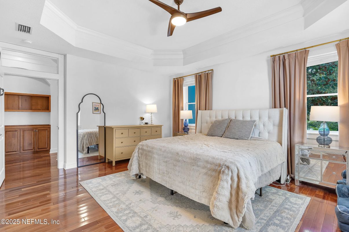 Bedroom, Interior, Wood Texture Flooring