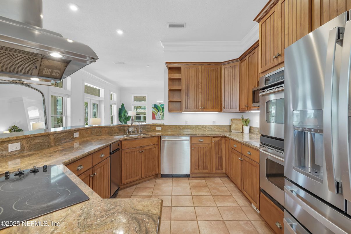 Interior, Kitchen, Recessed Lighting, Stainless Steel Appliances