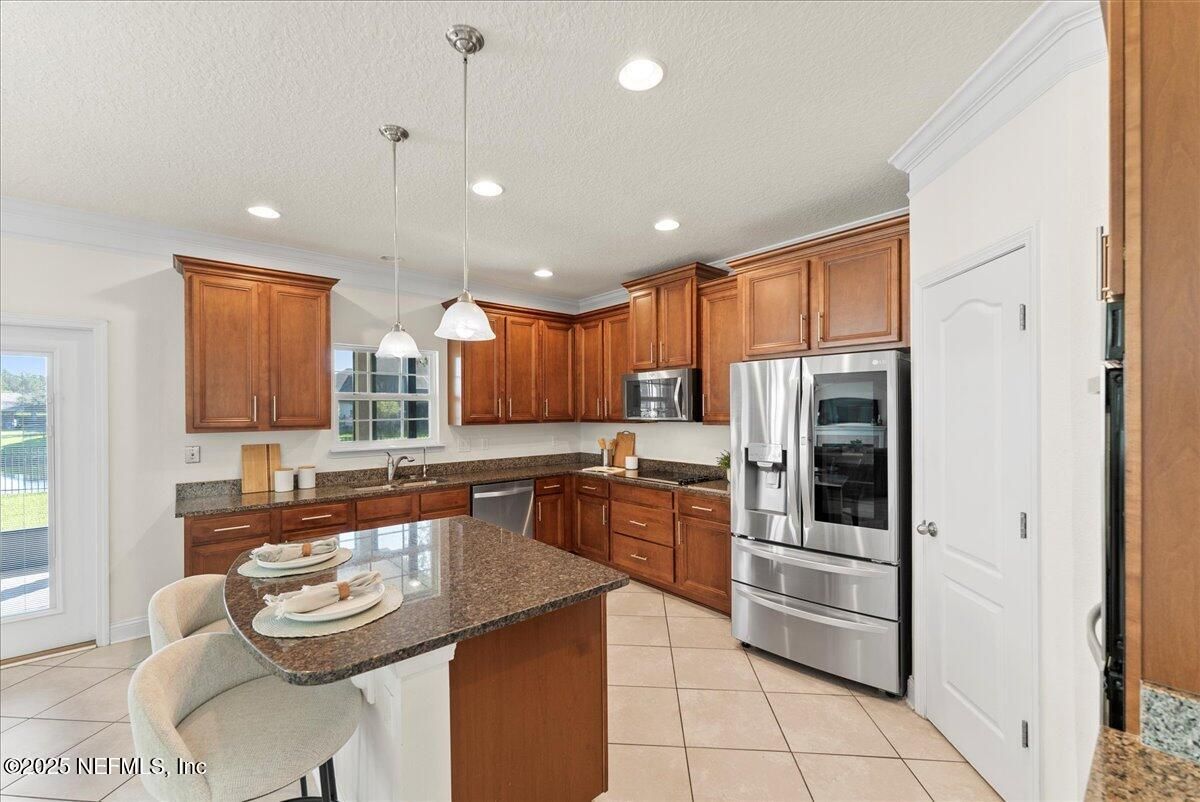 Interior, Kitchen, Pendant Lights, Recessed Lighting, Stainless Steel Appliances