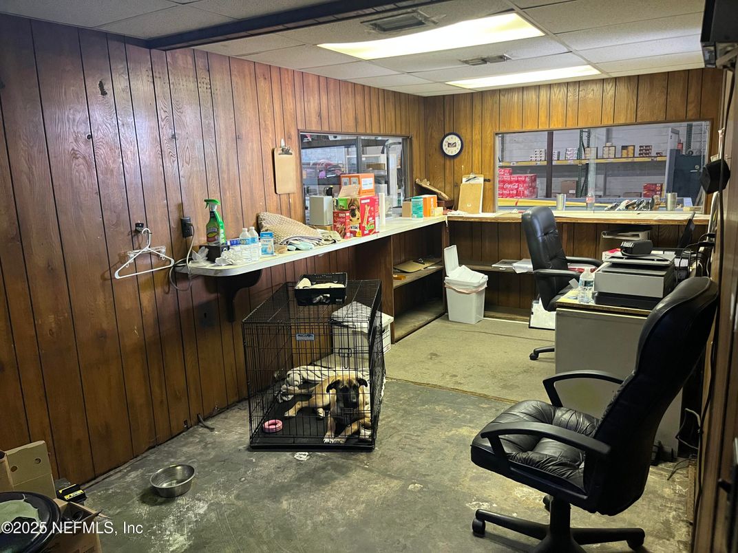 Home Office, Interior, Wooden Walls