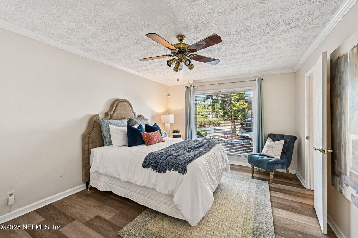 Bedroom, Interior, Wood Texture Flooring