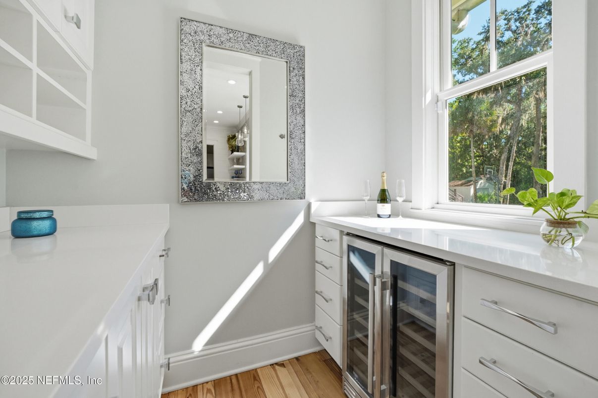 Interior, Recessed Lighting, Stainless Steel Appliances, Wood Texture Flooring