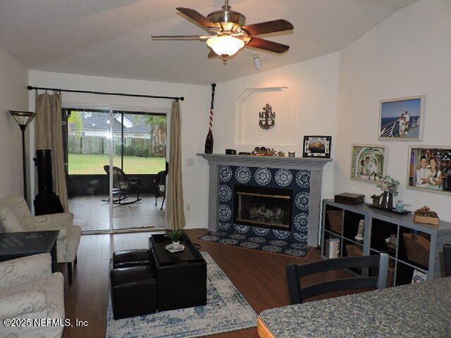 Fireplace, Interior, Living room, Wood Texture Flooring