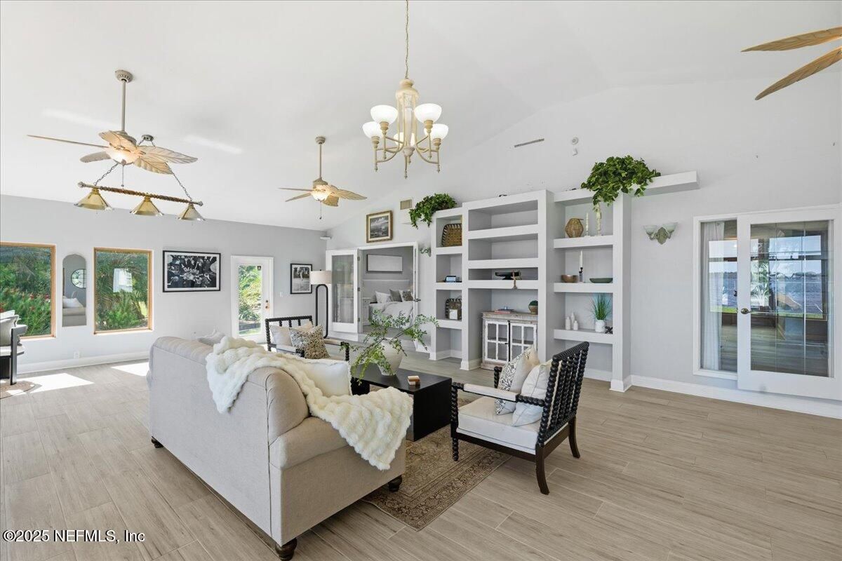 Chandelier, Interior, Living room, Wood Texture Flooring
