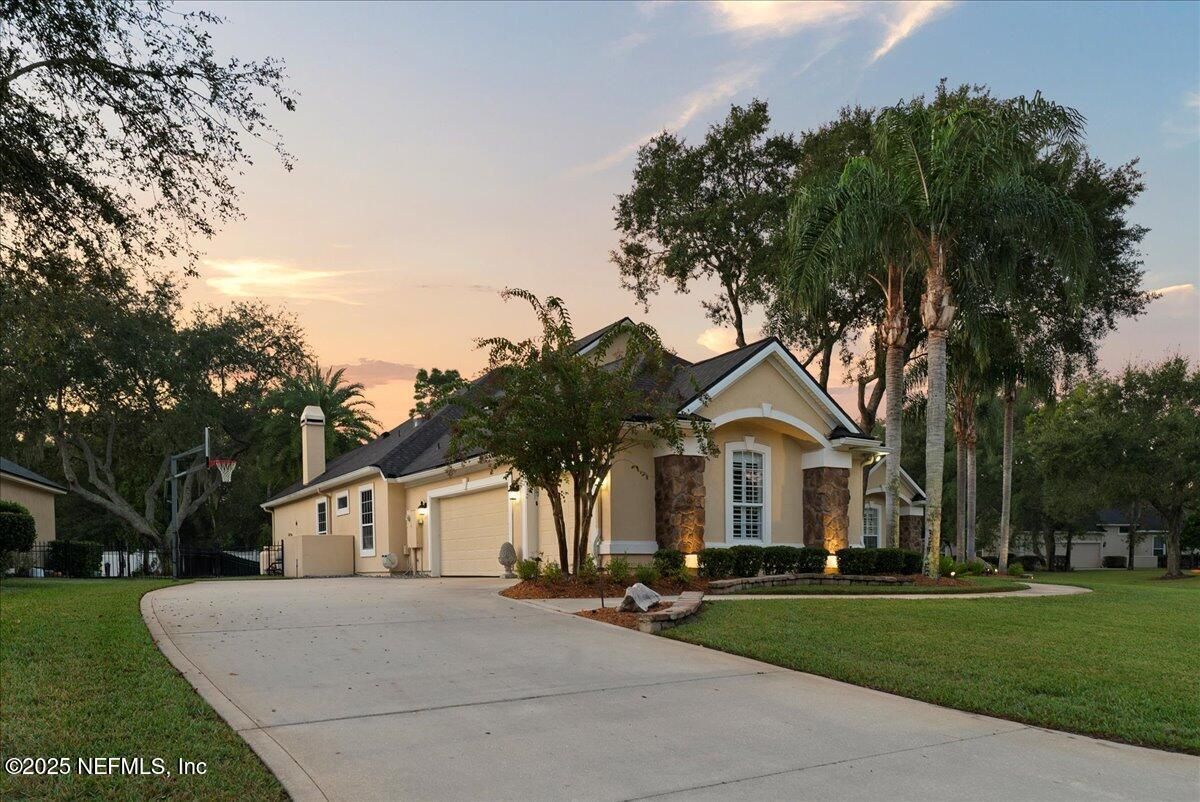 Attached, Backyard, Exterior, Facade, French Provincial