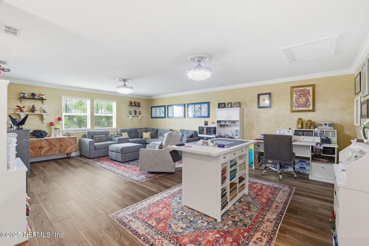 Fireplace, Home Office, Interior, Living room, Wood Texture Flooring