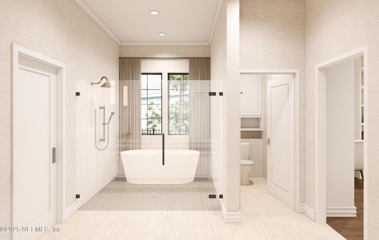 Bathroom, Free Standing Baths, Interior, Recessed Lighting